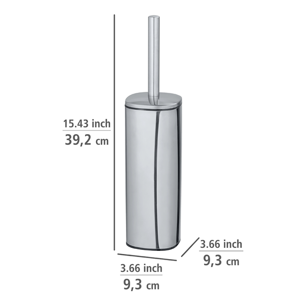 WC-Garnitur Alassio - Edelstahl - Silber