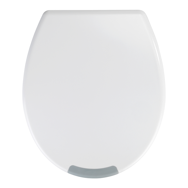 WC-Sitz Secura Comfort - WC-Sitz: Duroplast, Grifffläche: Kunststoff (TPR), Befestigung: Kunststoff - Weiß