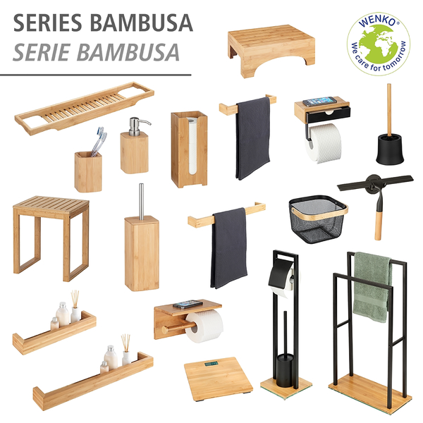 Wandregal Bambusa - Bambus - Braun