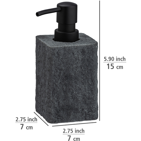 Seifenspender Villata - Polyresin - Grau