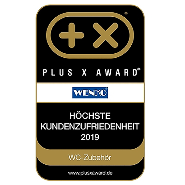 WC-Garnitur Alassio - Edelstahl - Weiß