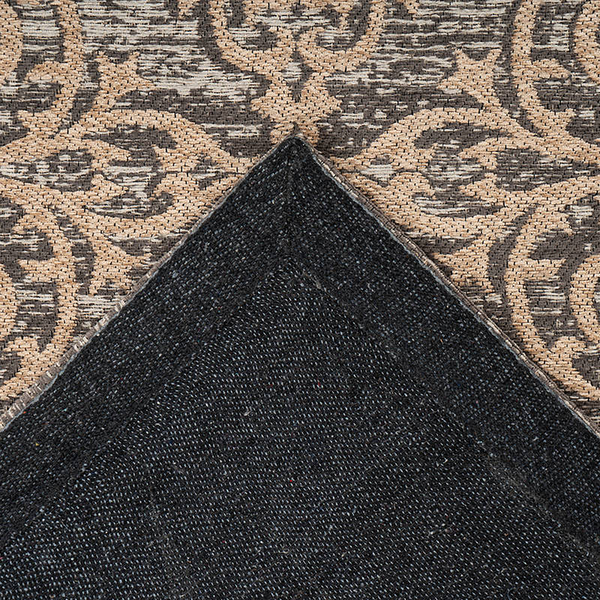 Kurzflorteppich Davio 100 - Polyester PVC - Beige - 80 x 150 cm