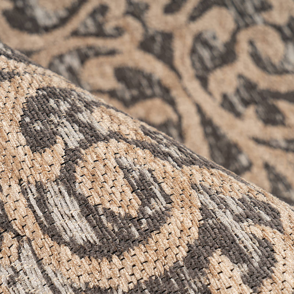 Kurzflorteppich Davio 100 - Polyester PVC - Beige - 80 x 150 cm