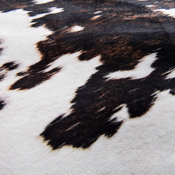 Kunstfell Emilia 615 - Polyester - Schwarz / Weiß - 130 x 170 cm