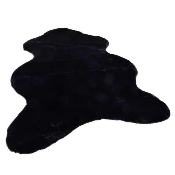 Kunstfell Giorgia - Polyester - Schwarz - 60 x 80 cm