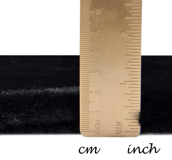 Kunstfell Giorgia - Polyester - Schwarz - 60 x 80 cm