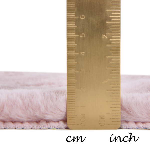 Kunstfell Giorgia - Polyester - Rosa - 60 x 80 cm