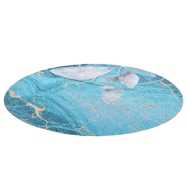 Kurzflorteppich Cosima 110 I - Polyester / Baumwolle - Mehrfarbig - Durchmesser: 100 cm