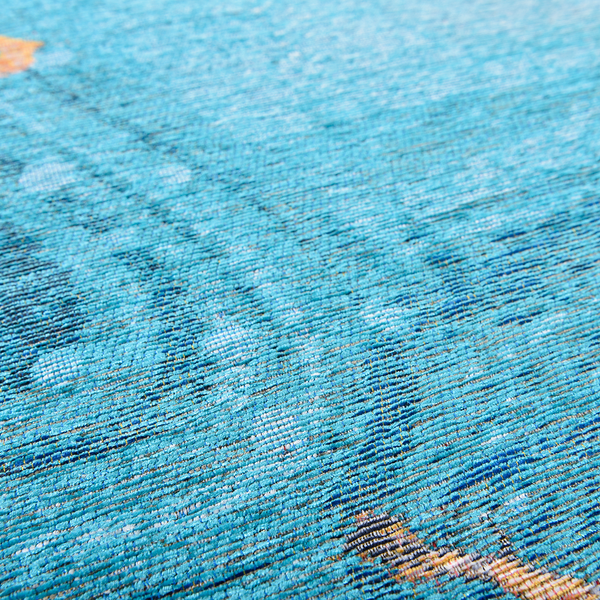 Kurzflorteppich Cosima 110 I - Polyester / Baumwolle - Mehrfarbig - Durchmesser: 100 cm