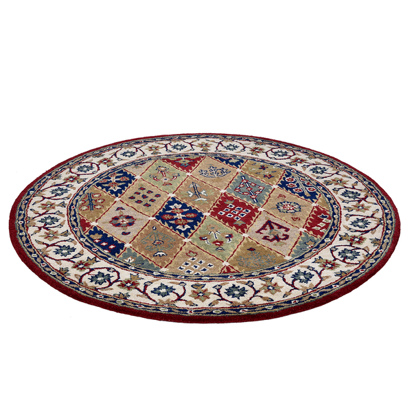 Wollteppich Royal Ziegler 560 II - Schurwolle - Rot - 100 x 100 cm