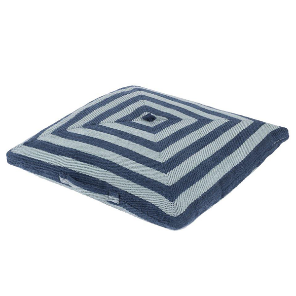 Bodenkissen Tweet - Polyester / Baumwolle - Blau / Weiß