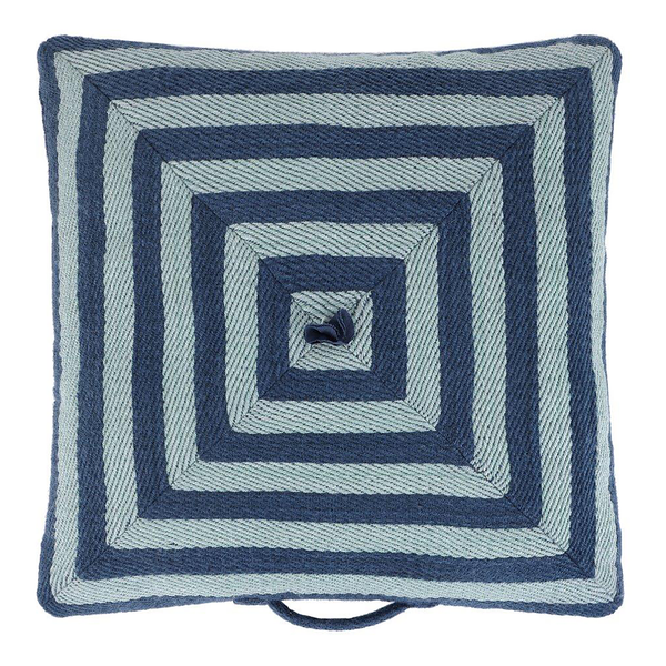 Bodenkissen Tweet - Polyester / Baumwolle - Blau / Weiß