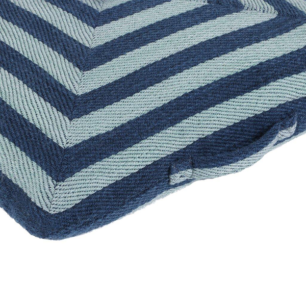 Bodenkissen Tweet - Polyester / Baumwolle - Blau / Weiß