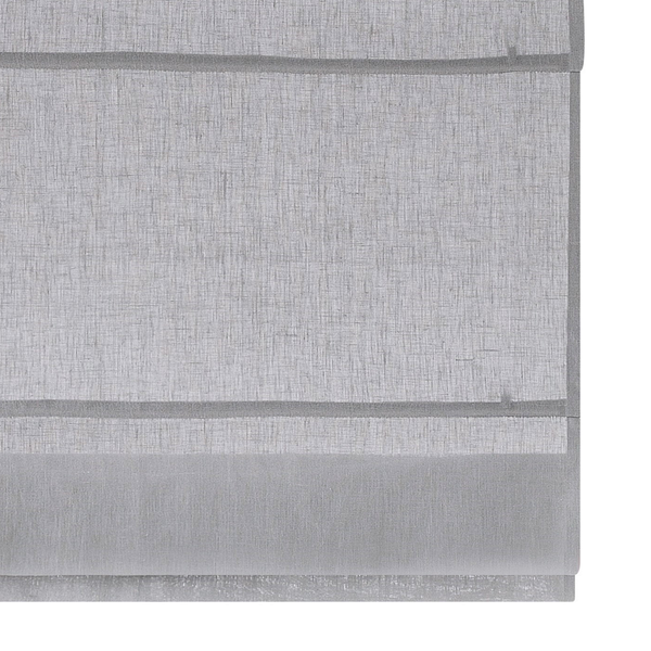 Raffrollo Metis II - Leinen - Grau - 60 x 140 cm