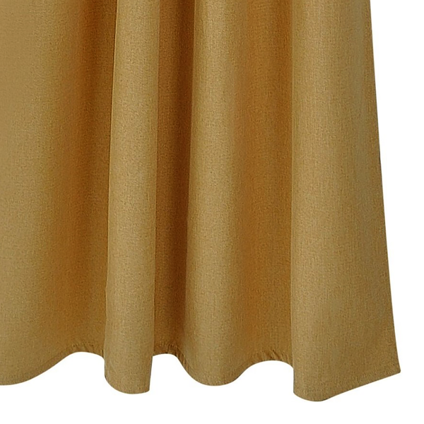 Ösenschal Dimout I - Polyester - Currygelb - 140 x 145 cm