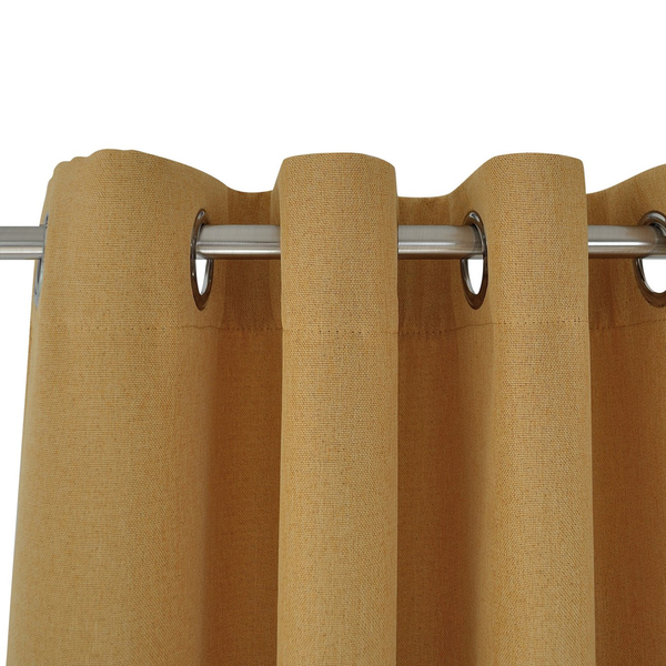 Ösenschal Dimout I - Polyester - Currygelb - 140 x 245 cm