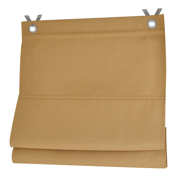 Ösenrollo Bessy I - Polyester - Currygelb - 80 x 130 cm