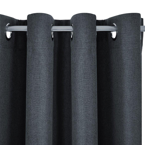Ösenschal Dimout I - Polyester - Anthrazit - 140 x 145 cm