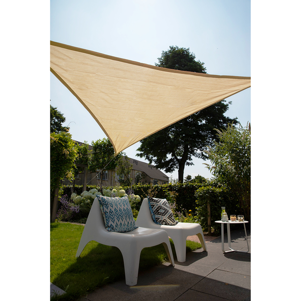 Sonnensegel Coolfit I - Polyethylen - Sand - 360 x 360 cm