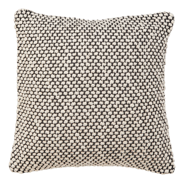 Dekokissen SOFT NEEDLE - Polyester / Baumwolle - Grau