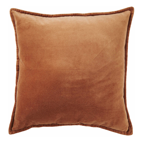 Dekokissen COTTON VELVET - Baumwolle - Hellbraun - Hellbraun - 45 x 45 cm