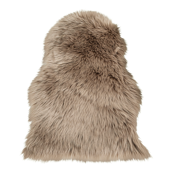 Fellteppich Lambskin Artificial I - Polyester - Hellbraun
