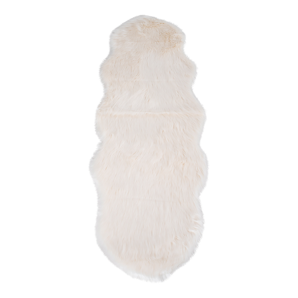Fellteppich Lambskin Artificial II - Polyester - Creme