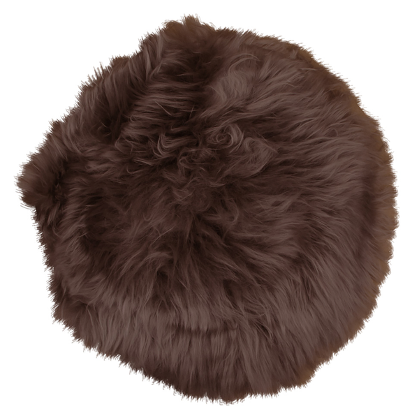 Sitzkissen Lambskin - Lammfell - Braun