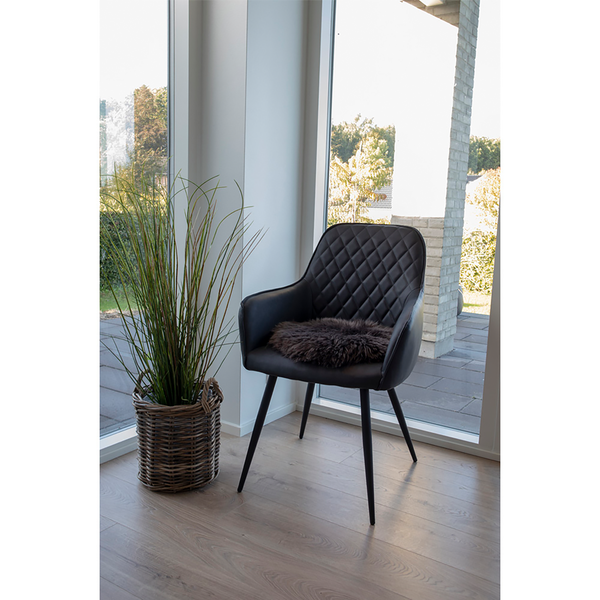 Sitzkissen Lambskin - Lammfell - Braun