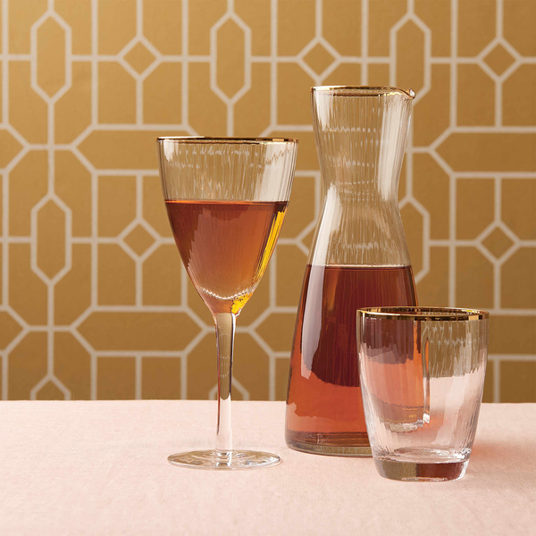 Karaffe GOLDEN TWENTIES - Sodalime Glas - Transparent
