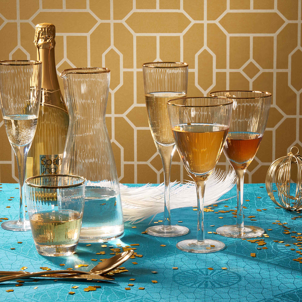 Karaffe GOLDEN TWENTIES - Sodalime Glas - Transparent
