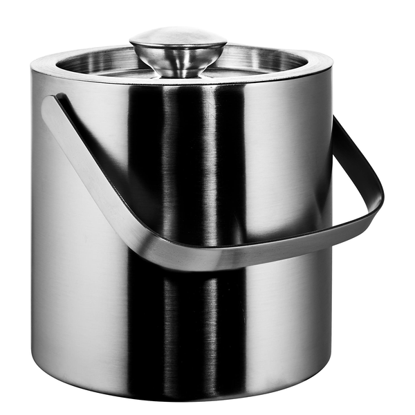 Eiseimer ON ICE - Edelstahl - Silber - Höhe: 16 cm
