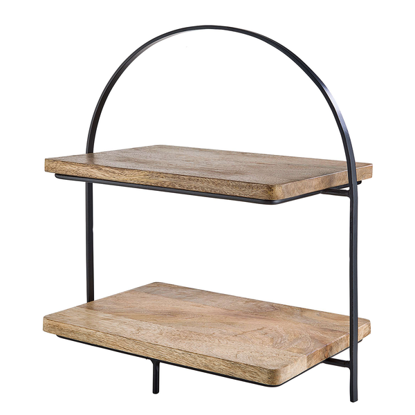 Etagere MANGO DAYS - Eisen / Mango - Braun