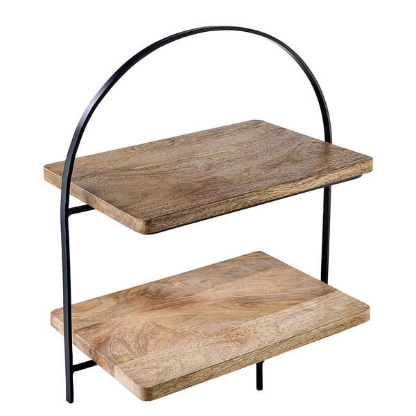 Etagere MANGO DAYS - Eisen / Mango - Braun