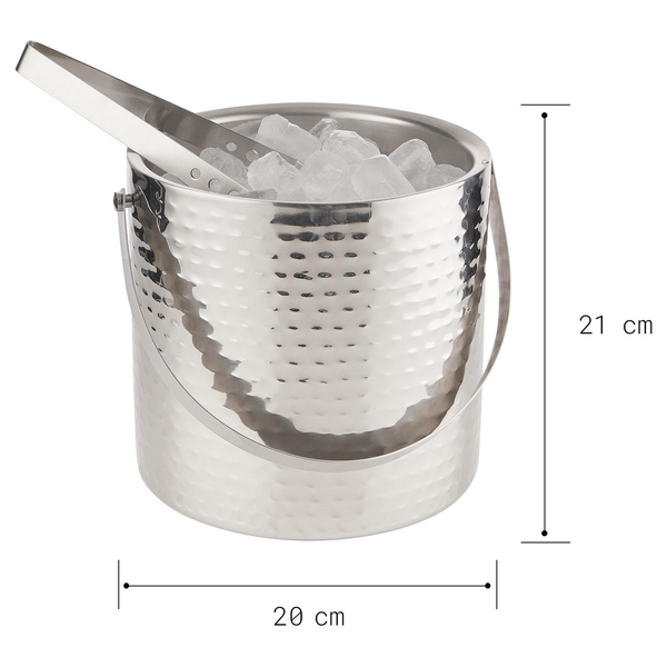 Eiseimer ON ICE - Edelstahl - Silber