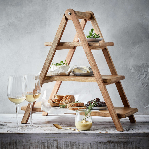 Etagere MANGO DAYS - Eisen / Mango - Braun
