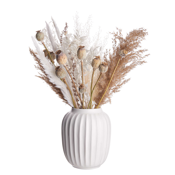Vase LIV III - Porzellan - Weiß - Durchmesser: 17 cm