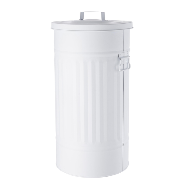 Mülltonne Oskar ZINC - Zink - Weiß - Weiß