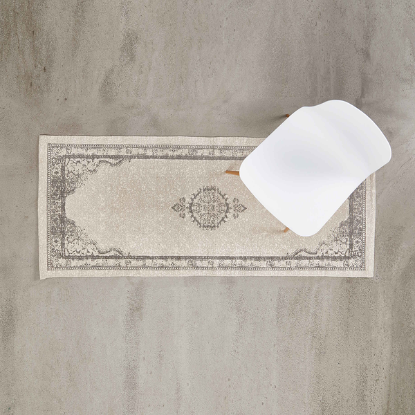 Läufer SILENT DANCER Vintage - Baumwolle - Hellgrau