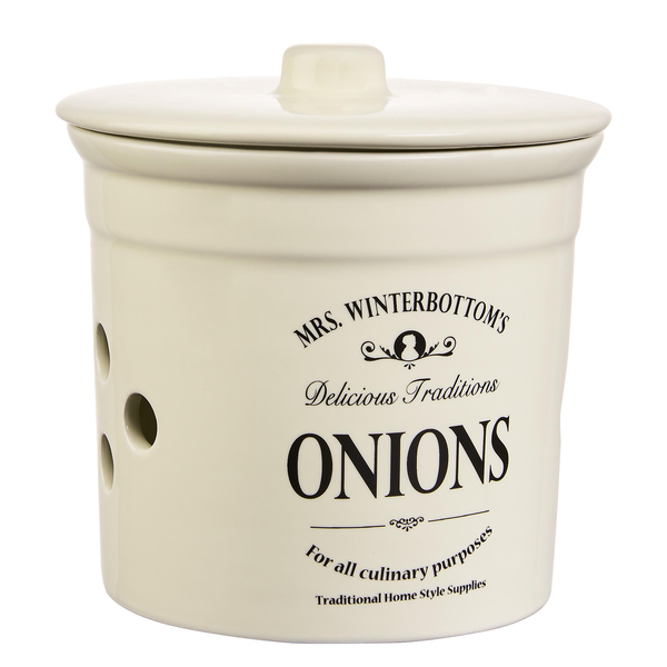 Zwiebeltopf MRS. WINTERBOTTOM'S - Keramik - Creme