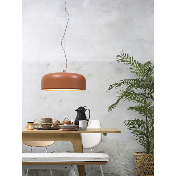 Pendelleuchte Marseille - Eisen - 1-flammig - Terracotta
