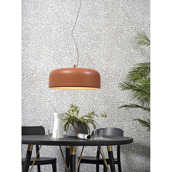 Pendelleuchte Marseille - Eisen - 1-flammig - Terracotta