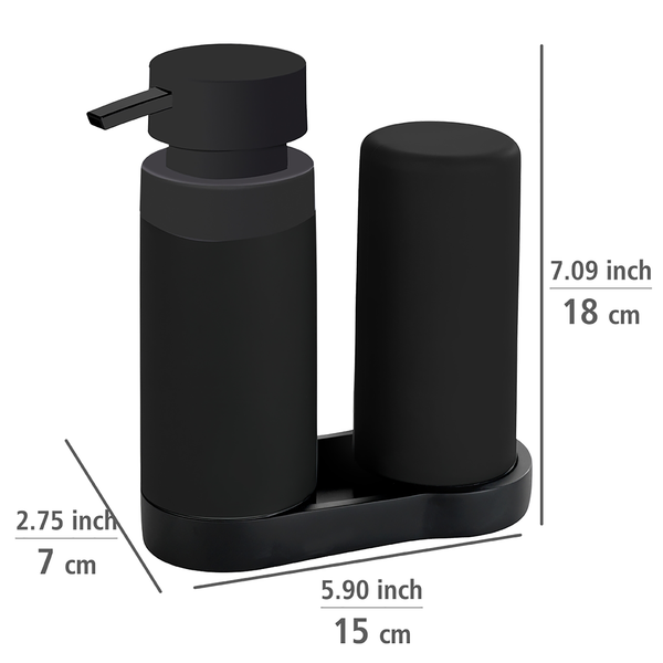 Spülstation Easy Squeeze (2-teilig) - Silikon - Schwarz