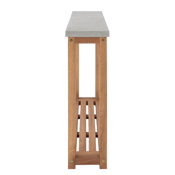 Beistelltisch CONCRETE - Akazienholz / Beton - Braun