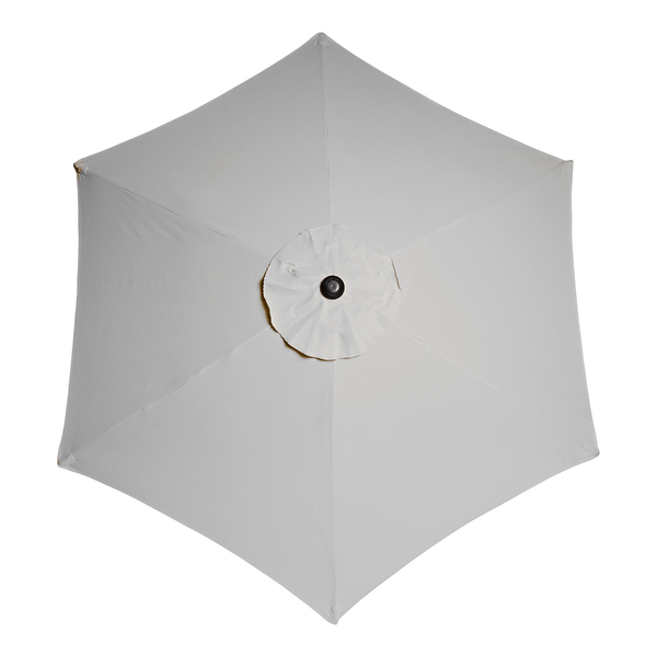 Sonnenschirm SIESTA - Aluminium / Polyester - Grau - Hellgrau - Durchmesser: 180 cm