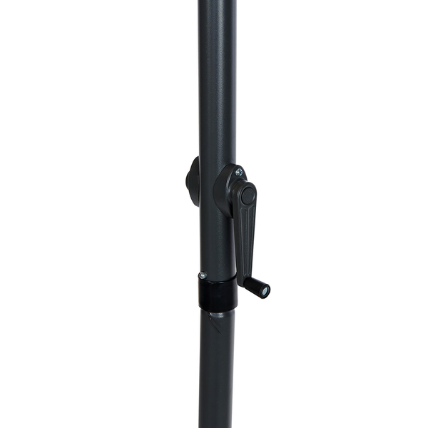 Sonnenschirm SIESTA - Aluminium / Polyester - Grau - Hellgrau - Durchmesser: 180 cm