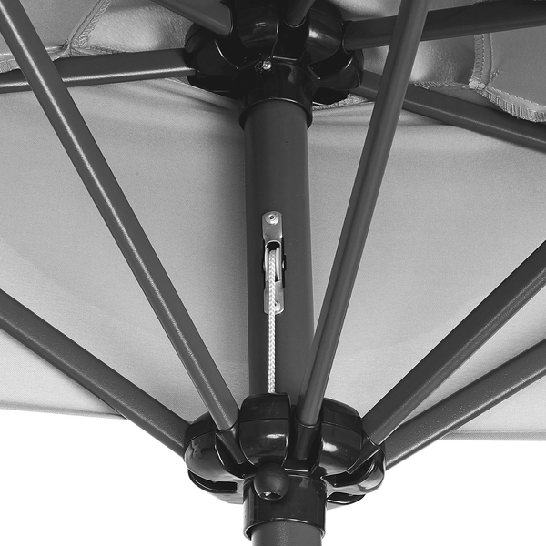 Sonnenschirm SIESTA - Aluminium / Polyester - Grau