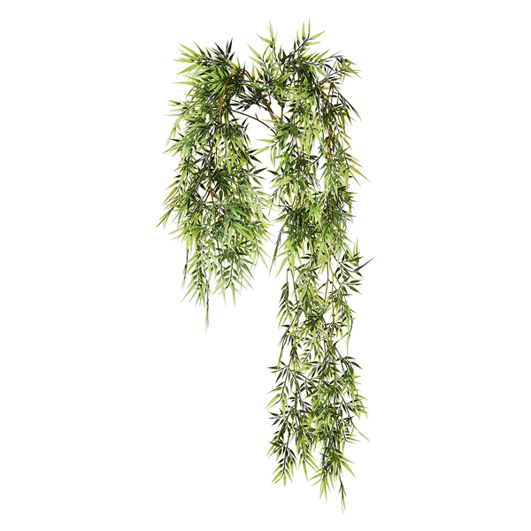 Bambussgirlande FLORISTA - Eisen / Polyester PVC - Grün