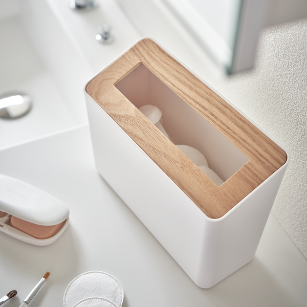 Kosmetikeimer Rin - ABS / Esche - Weiß