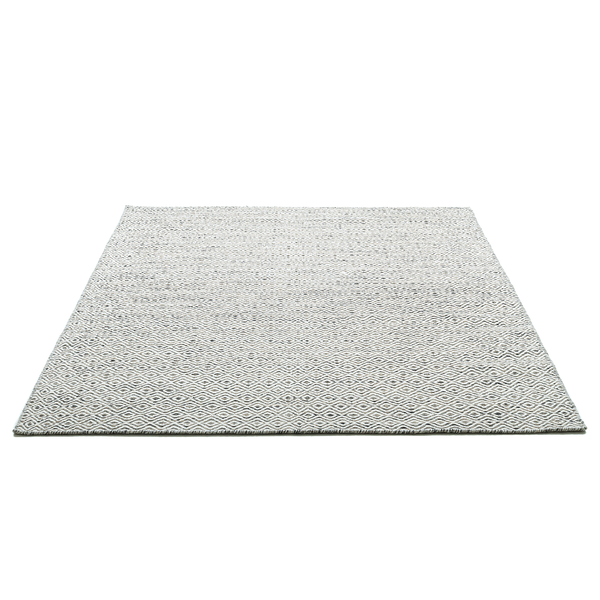 Wollteppich Trondheim IV - Schurwolle - Grau - 80 x 150 cm